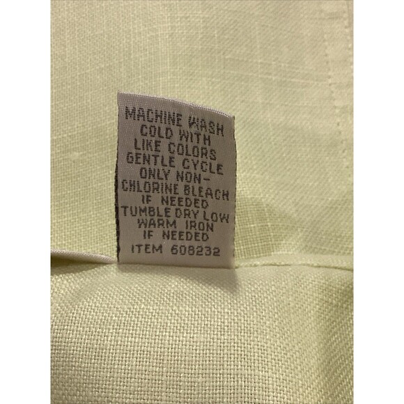 J JILL Shift Dress Womens 22W Knee Sleeveless Linen Pullover Green Yellow - Picture 5 of 10